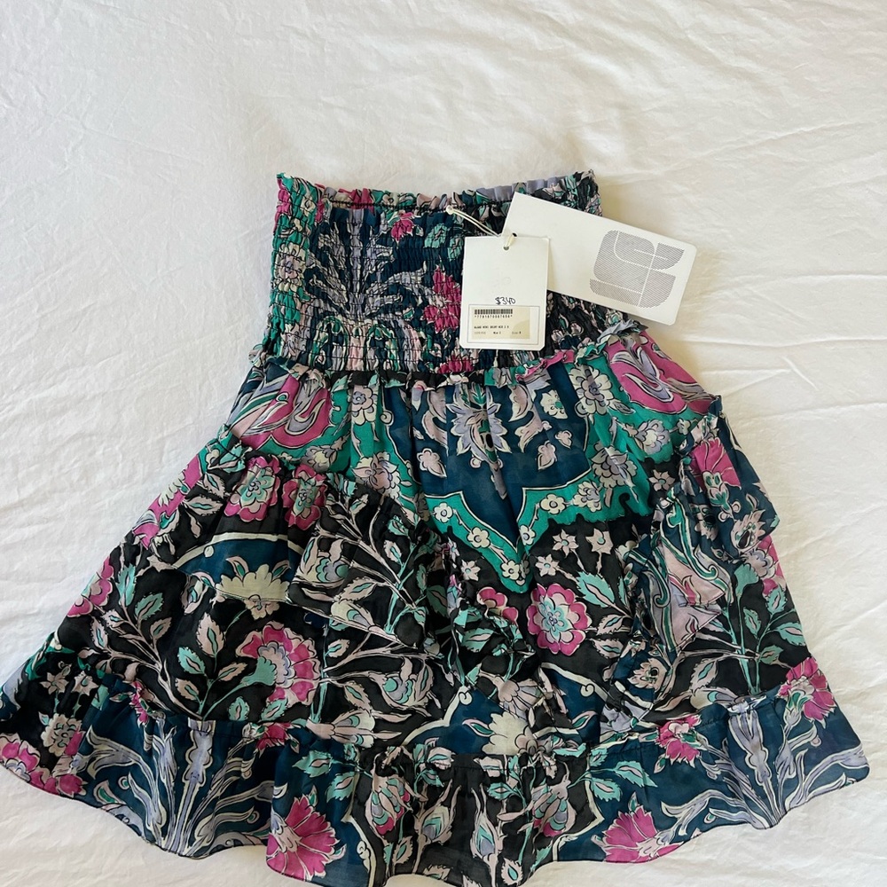 MARIACHER Algae Floral Print Skirt - Multicolor
